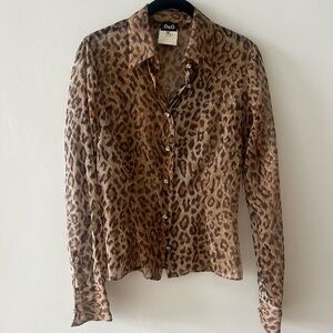 Dolce & Gabbana Leopard Print Blouse